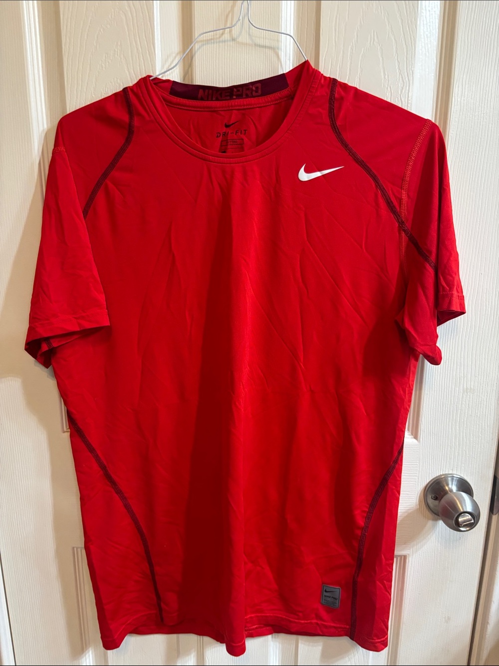 Nike Red Short Sleeve Dri-FIT Performance Tee